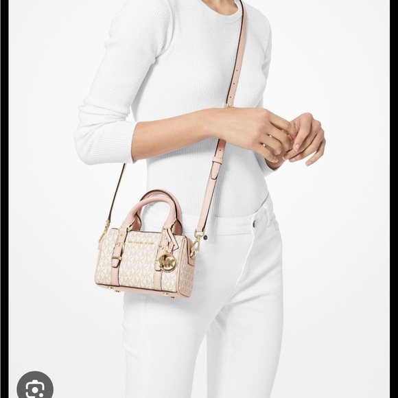 COPY - Michael Kors Bedford Legacy Extra-Small Logo Duffle Crossbody Bag - Picture 10 of 11